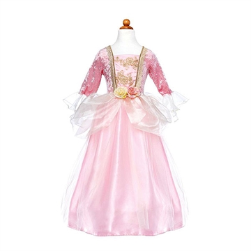 Prinsesse kjole pink rose 7-8